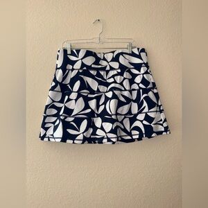 T By Talbots Blue and White Skirt